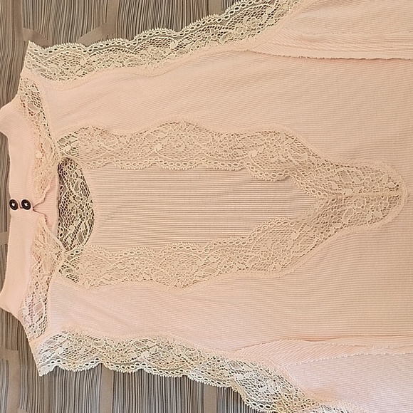 FREE PEOPLE  LACE OPEN BACK RIBBED KNIT TANK SIZE MEDIUM - Picture 8 of 8